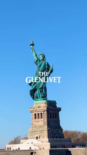 Statue of Liberty in Scottish Tartan in a fake-out-of-home ad of The Glenlivet