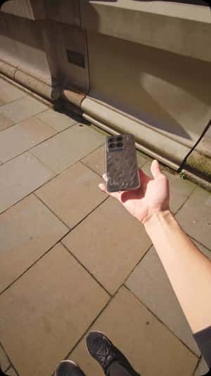 Phone Melts and Turns Into Liquid Silver in a fake-out-of-home ad of Xiaomi