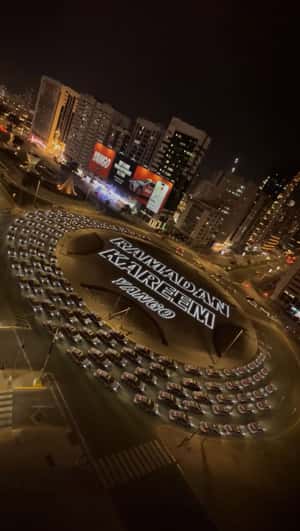 Roundabout Reveal Big Ramadan Greeting in a fake-out-of-home ad of Yango