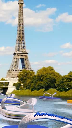 Speedboat Slippers at River in fake-out-of-home ad of Havaianas