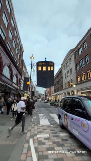 Giant Watch Crowns London Building in a fake-out-of-home ad of Casio
