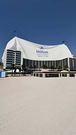 Bedsheet Unveils Hotel in a fake-out-of-home ad of Hilton Dubai Palm Jumeirah