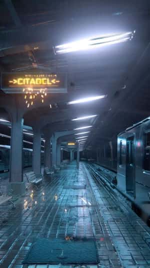 A mundane subway platform transforms into a war-torn battlefield, blurring the line between reality and fiction to promote Prime Video's "Citadel" series. The immersive FOOH installation depicts combat-ready operatives in tactical gear amid fiery explosions and destruction, with digital arrival boards displaying "CITADEL" instead of destinations.