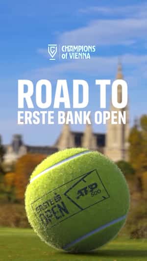 Tennis Ball Bounce in Cities in a fake-out-of-home ad of Erste Bank Open