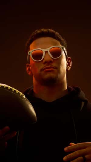 Football Travels Across Space in a fake-out-of-home ad of Patrick Mahomes