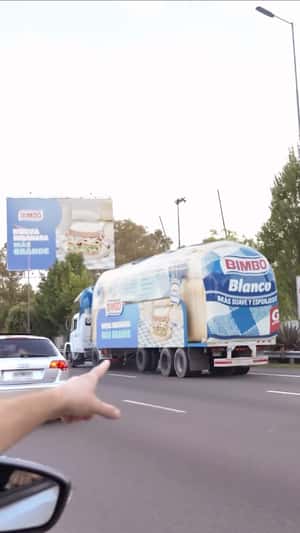 Massive Sliced Bread on Truck in a fake-out-of-home ad of BIMBO