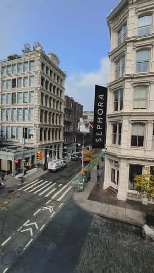 Truck Loaded with Cherries and Cosmetics in a fake-out-of-home ad of Sephora