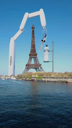 Eiffel Tower Glows Up with Serum in a fake-out-of-home ad of FILORGA