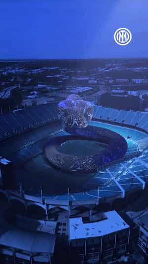 Snake Slithers Toward Stadium in a fake-out-of-home ad of Inter