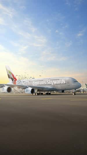 Skywards Plane Transforms in a fake-out-of-home ad by Emirates