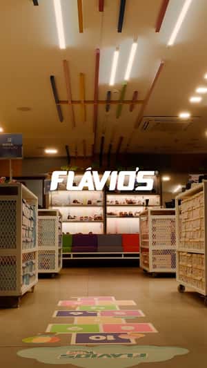 Kids Promote Footwear in a fake-out-of-home ad of Flávio’s 