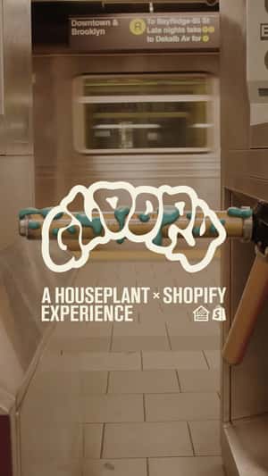 Gloop Takes Over New York City in a fake-out-of-home ad of Houseplant