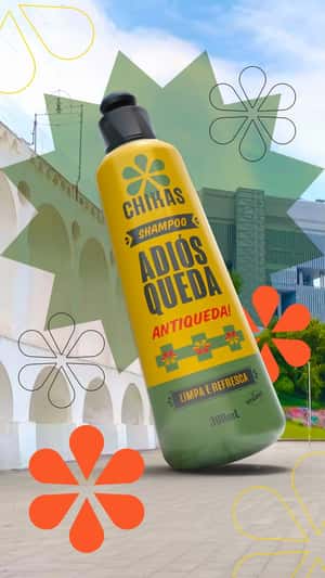 Massive Shampoo at Arcos da Lapa in a fake-out-of-home ad of Chikás Cosméticos