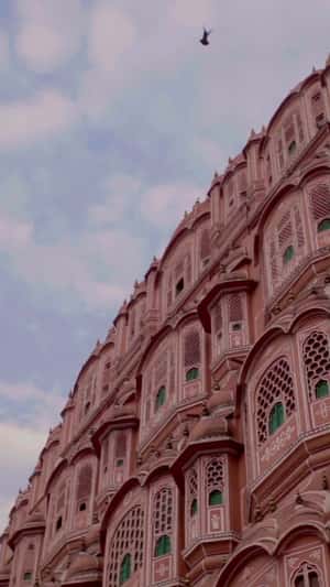 Hand-Painted Hawa Mahal Watch in a fake-out-of-home ad of Nebula by Titan