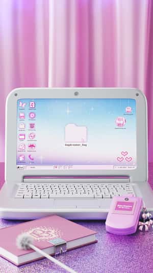 Daydreamer Bag on Y2K Laptop in a fake-out-of-home ad of Juicy Couture