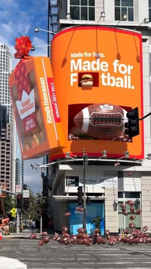 Giant Slider from a Billboard in a fake-out-of-home ad of King’s Hawaiian