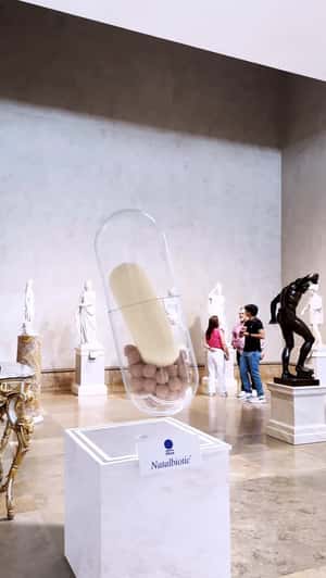 Massive Capsule at Metropolitan Museum in a fake-out-of-home ad of Ritual