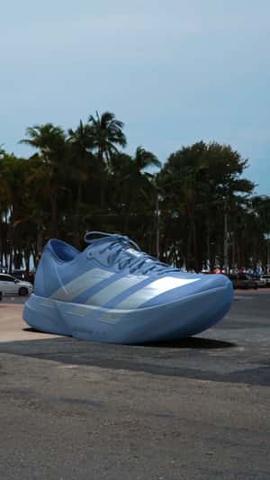 Adidas Giant Sneaker Glides Through Thailand Streets