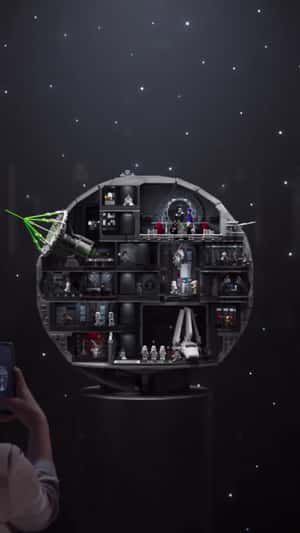 Death Star Model Lights Up the Sky in a fake-out-of-home ad of LEGO