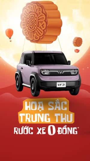 Moon Rabbit Decorates Cars for Mid-Autumn in a fake-out-of-home ad of VinFast