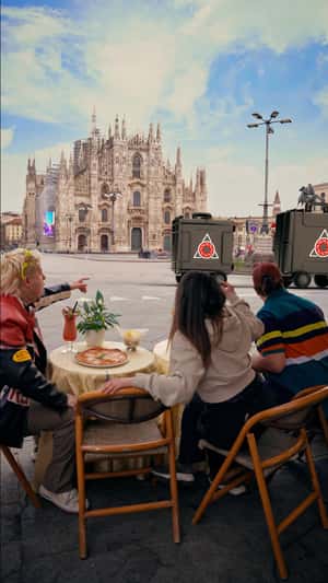 Giant Equipment Cases Roll in Milan in a fake-out-of-home ad of ORBIS Production 