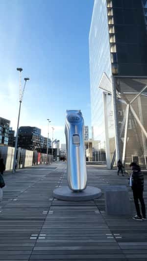 Giant Clipper Display in a fake-out-of-home ad of Jean Louis David 