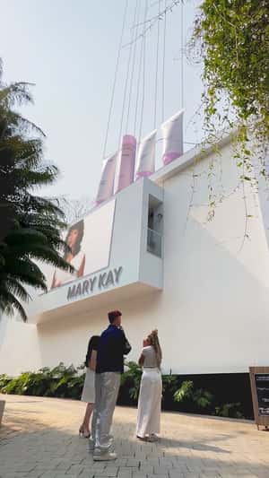 Giant Products Land on Awake Clinic in a fake-out-of-home ad of Mary Kay