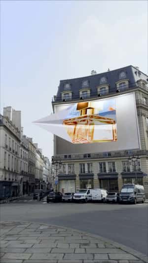 Giant Paper Airplane in a fake-out-of-home ad of Maison Francis Kurkdjian