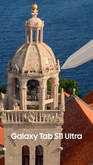 Giant S Pen Transforms St. Mark's Cathedral in a fake-out-of-home ad of Samsung