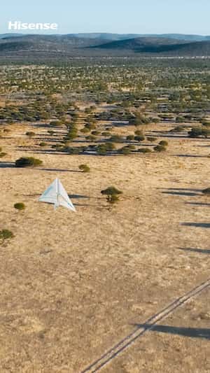 Projector Brings Dubai Frame to Life in a fake-out-of-home ad of Hisense