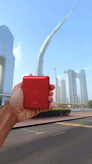 "Razr" Flips Dubai Landmarks in a fake-out-of-home ad of Motorola