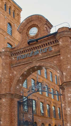 Phones Form Bricks on Manufaktura Facade in a fake-out-of-home ad of Motorola