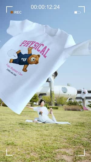 Musinsa AR T-Shirts Fall from Sky in a fake-out-of-home ad of Musinsa