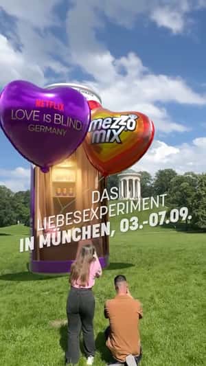 Giant Can on Grassy Field in a fake-out-of-home ad of Mezzo Mix
