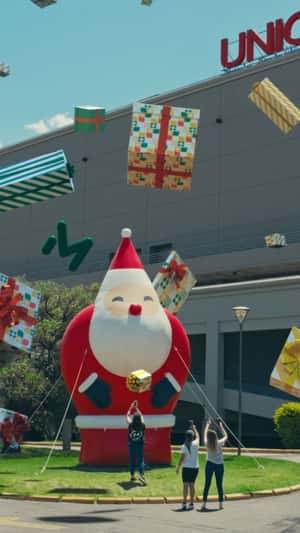 Floating Gifts at Unicenter in a fake-out-of-home ad of MODO