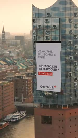 Facade Releases Fake Billboard in a fake-out-of-home ad of Openbank