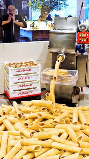 Penne Pasta Overflows in Fake-Out-of-Home Ad of Vapiano