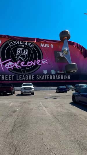 Giant Skateboard Unveiled in a fake-out-of-home ad of SLS