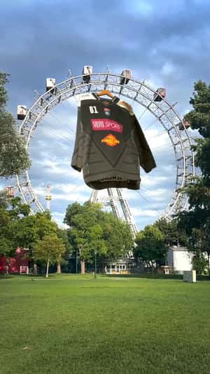 Giant Jersey at Vienna Landmarks in a fake-out-of-home ad of Vienna Capitals 