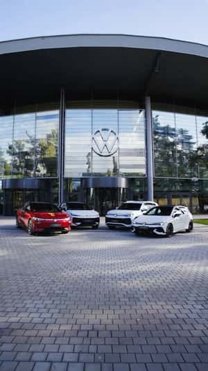 Giant Trophy Lands on Autostadt Towers in a fake-out-of-home ad of Volkswagen 