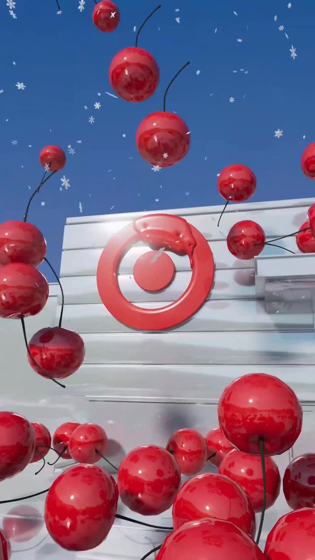 Giant Lip Balm Colors Target Logo in a fake-out-of-home ad of e.l.f. Cosmetics