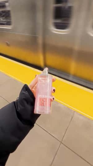 Glittered Train in a fake-out-of-home ad of Victoria's Secret PINK 