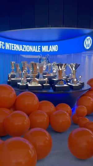Orange Balls Rolling fake-out-of-home ad of Inter