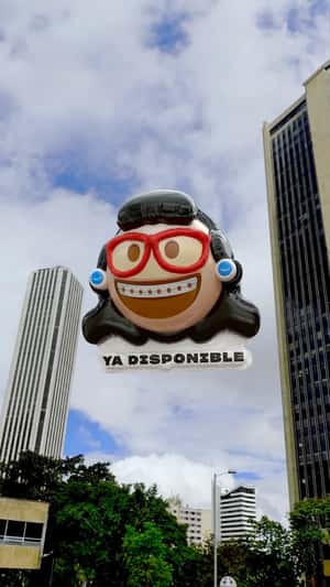 Betty La Fea Balloon Goes Global in a fake-out-of-home ad of Prime Video 