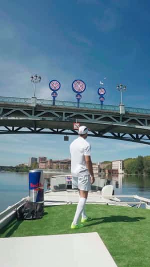 Targets on Ponte de São João in a fake-out-of-home of Red Bull