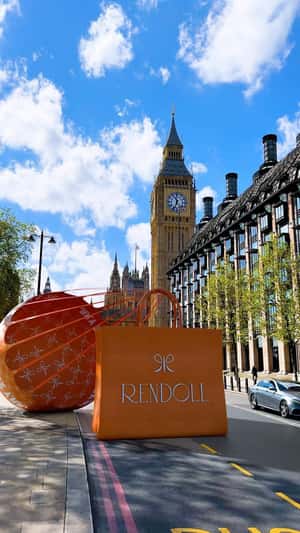 Giant Bag Lands in London in a fake-out-of-home ad of Rendoll