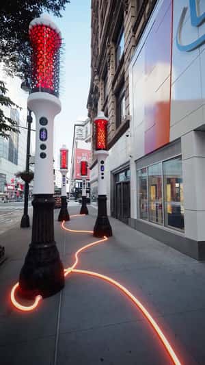 Giant Plug Powers Thermal Brush in a fake-out-of-home ad of BondiBoost 