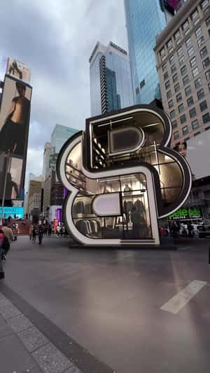 Double B Monogram Store fake out of home ad of BOSS