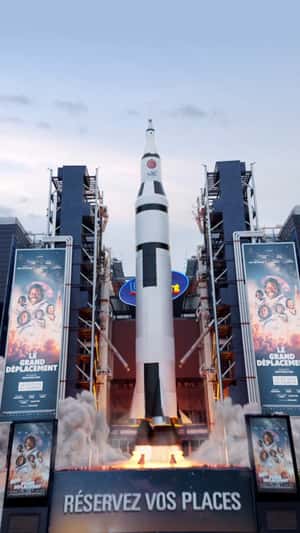 Gaumont Rocket Takes Off in a fake-out-of-home ad of UGC Cinemas