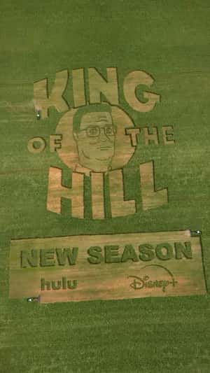 Season Etched in Field in a fake-out-of-home ad of King of the Hill
